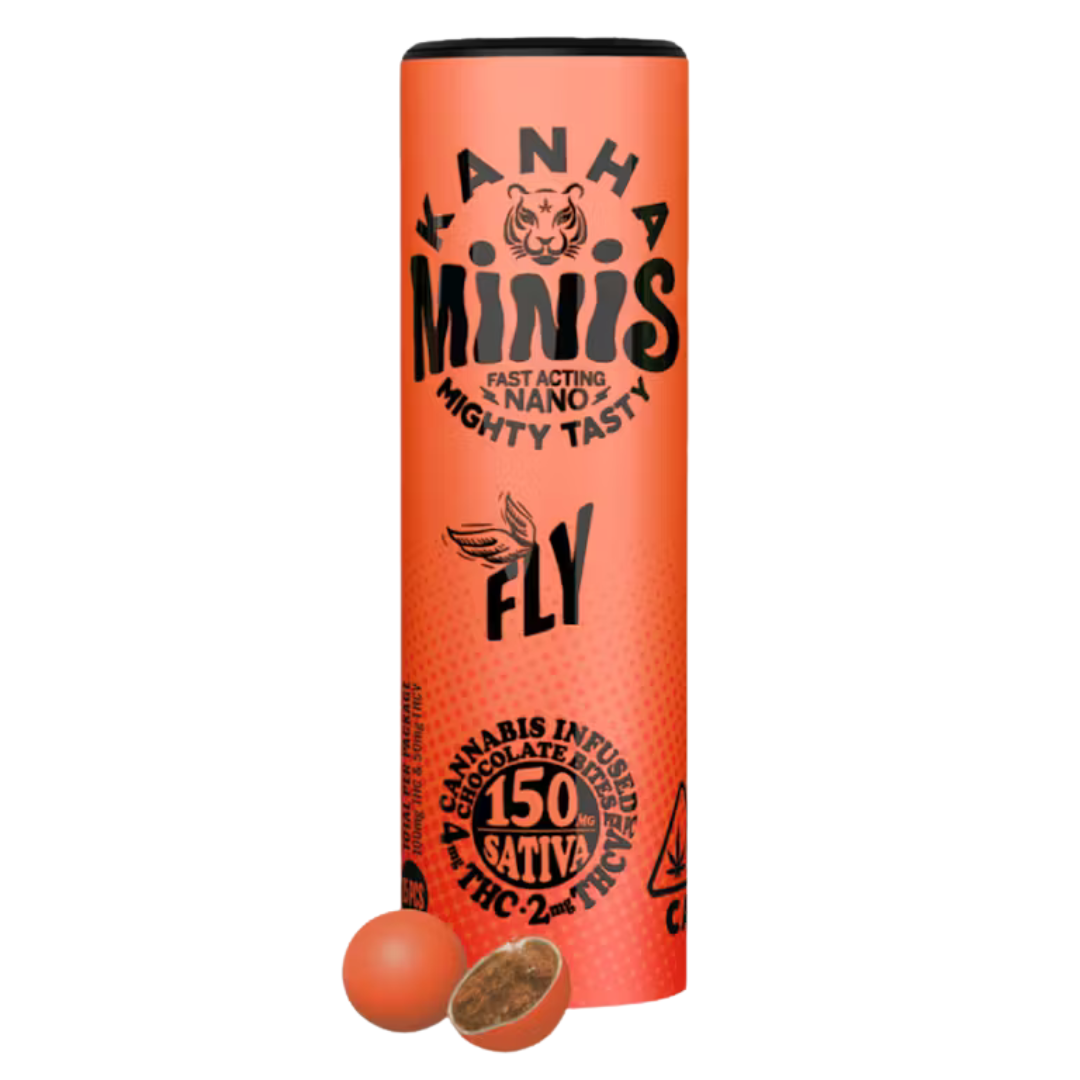Photograph of product: FLY CHOCOLATE CANDY COATED CHOCOLATE BITES (2:1 THC:THCV)