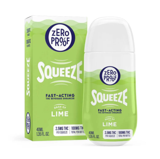Photograph of product: Zero Proof Squeeze | Dash of Lime | 100mg