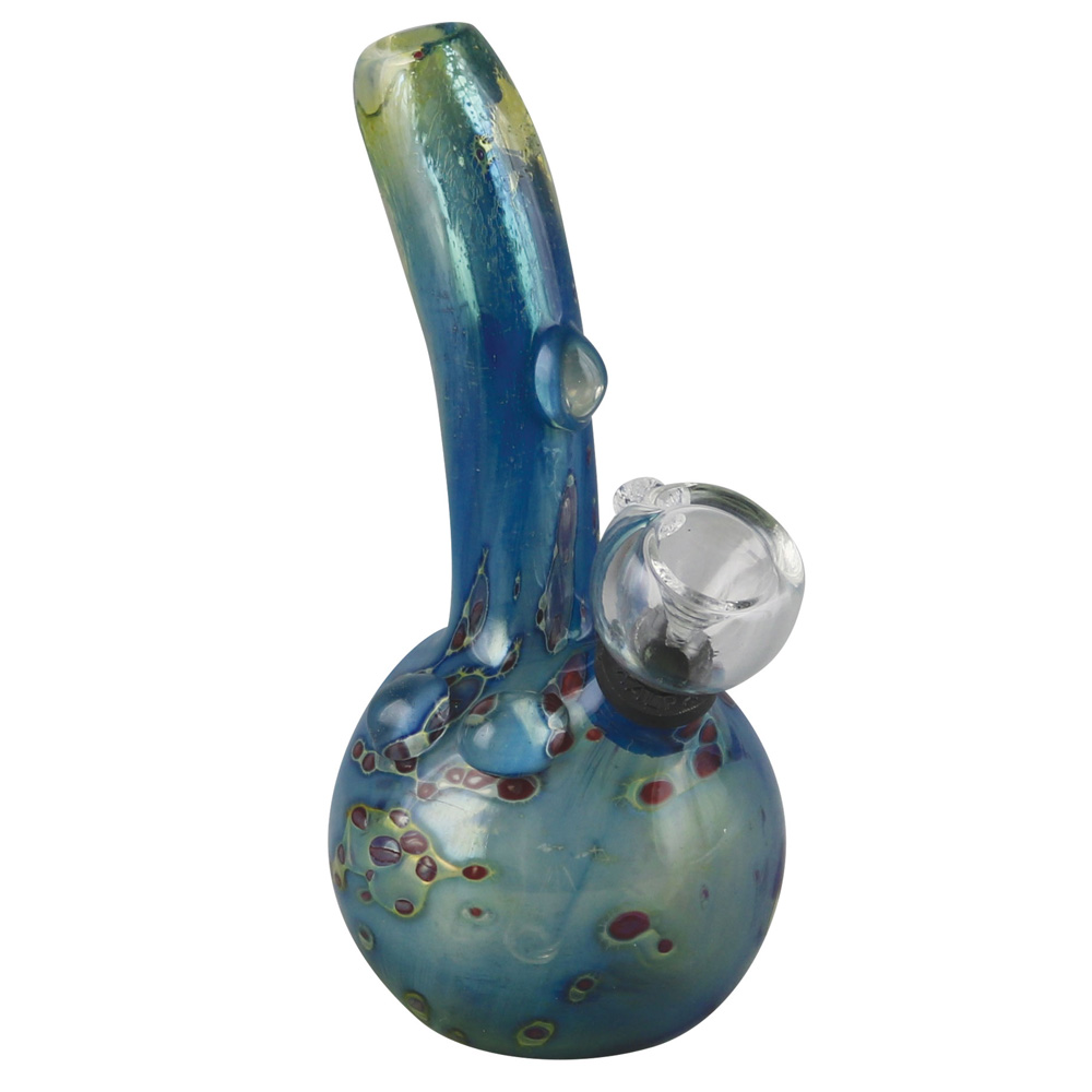 Photograph of product: Bubble Base Double Fumed Glass Water Pipe | 5.25"