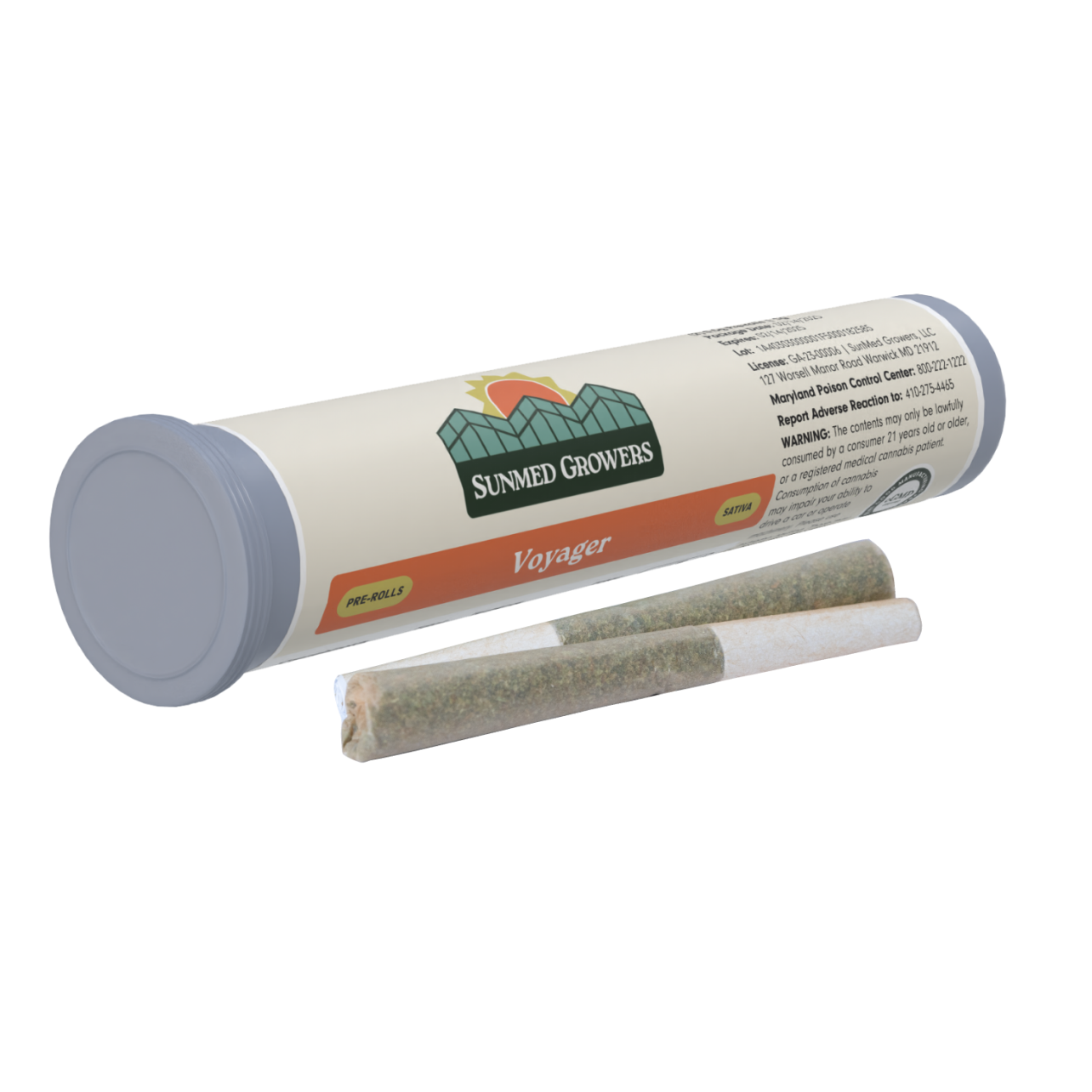 Photograph of product: Sunmed Voyager Pre-Roll (2 X 0.5g) 1g