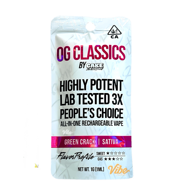 Photograph of product: Green Crack OG Classics 1g- CAKE - 
