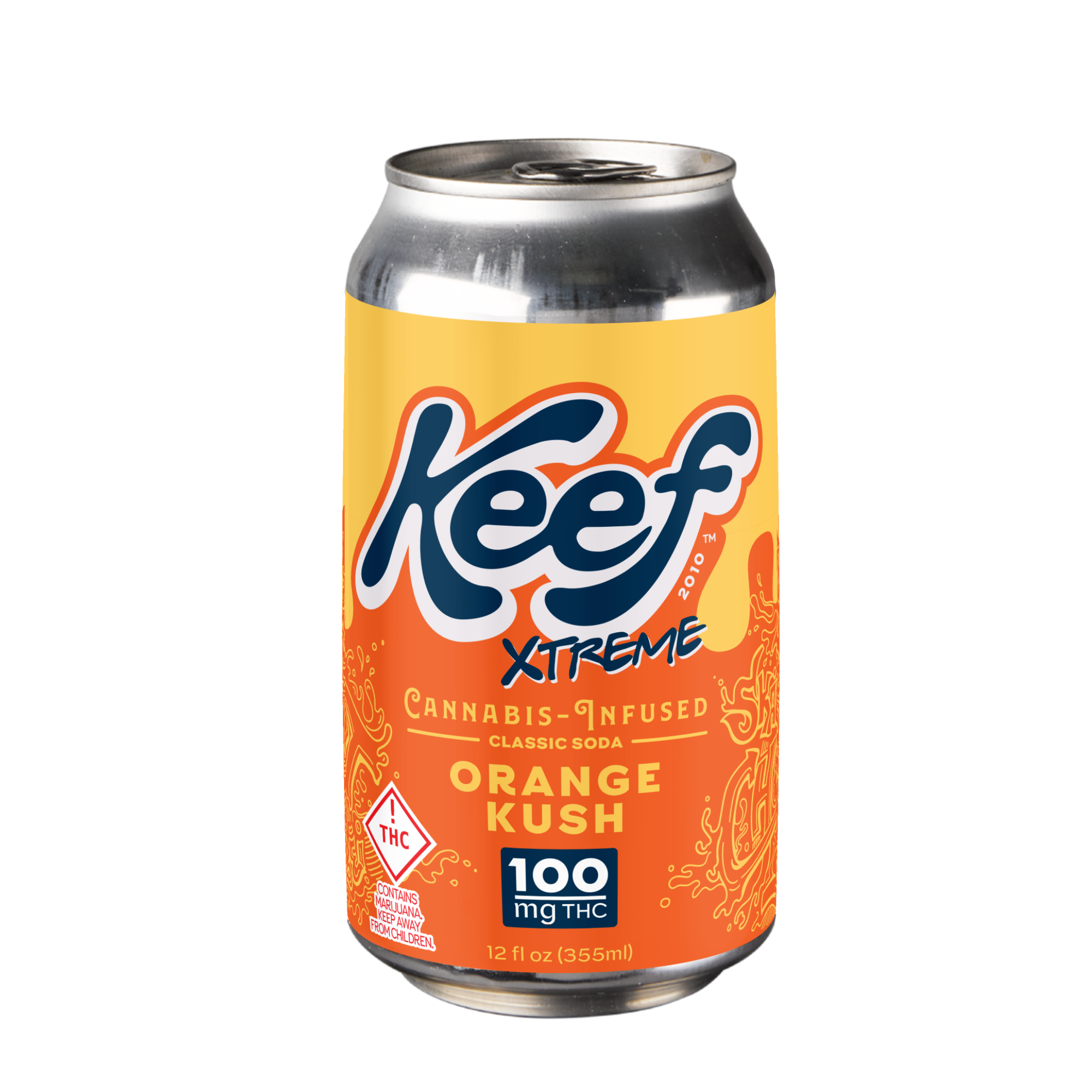 Photograph of Product: Orange Kush (H) - 100mg Xtreme Beverage - Keef Cola