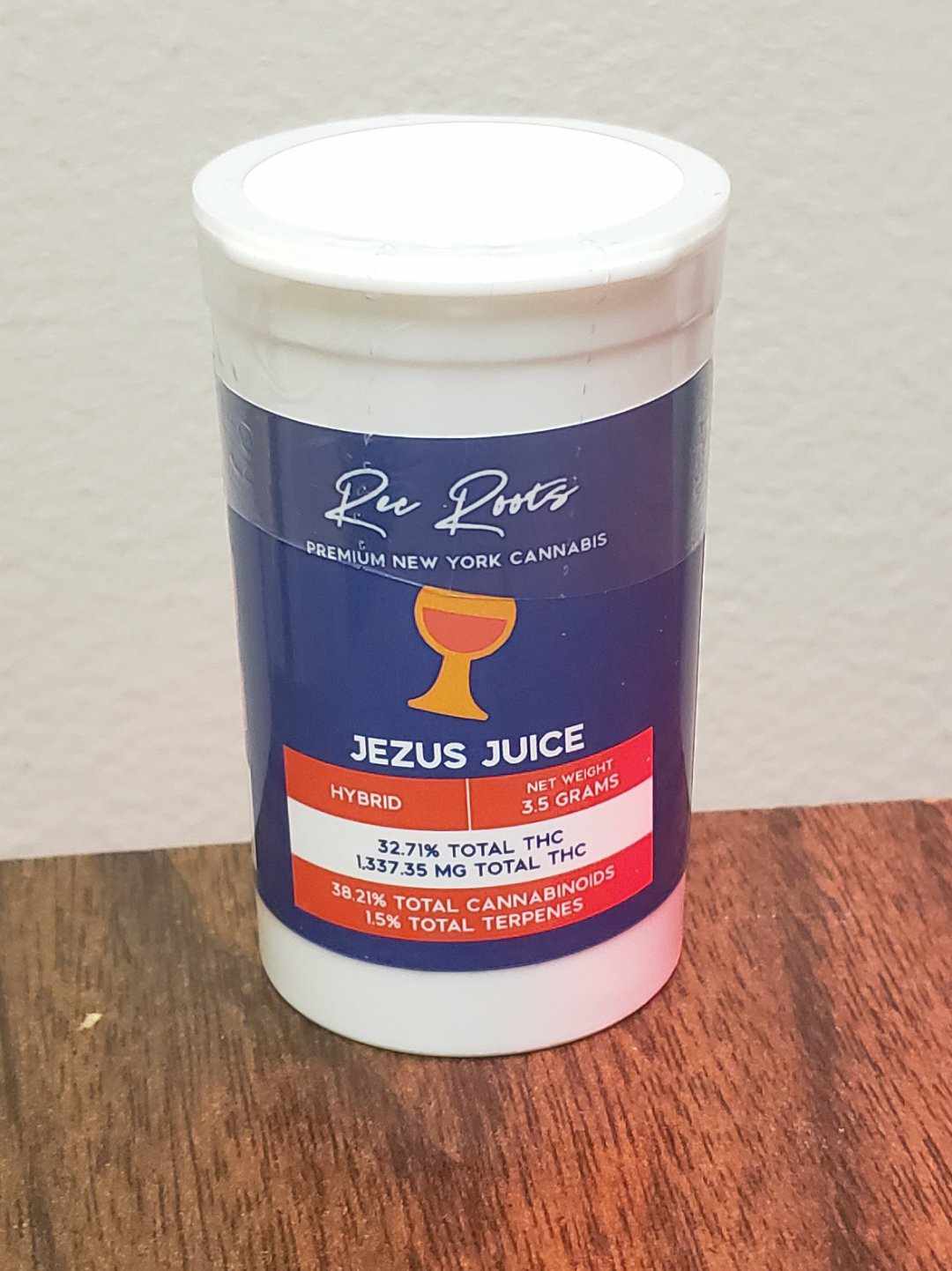 Photograph of product: Jezus Juice Flower | Hybrid | Rec Roots - 3.5g