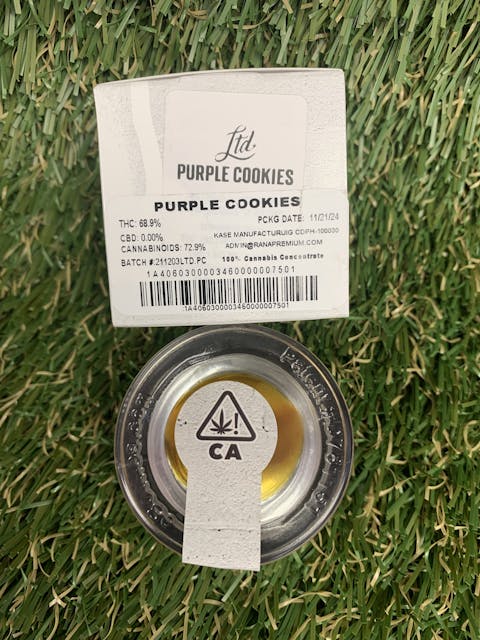 Photograph of product: PURPLE COOKIES 1G EXTRACT - 
