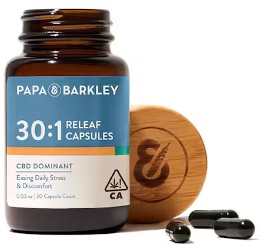 Photograph of product: Releaf - 900MG 30:1 CBD:TH-oui Capsules 30CT