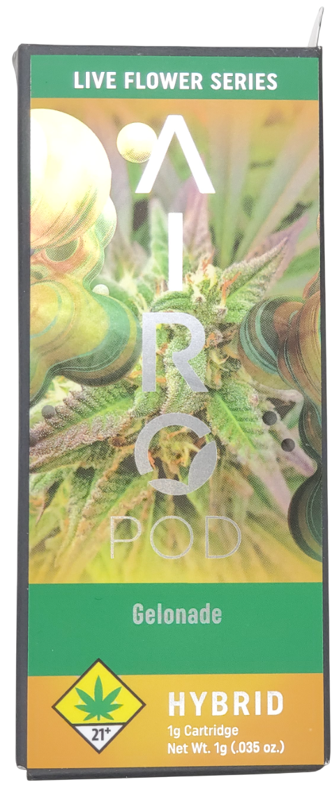 Photograph of product: Airo Live Flower Series VAPE Gelonade Cart 1g