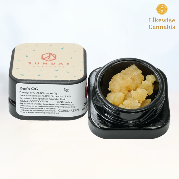Photograph of product: DOC'S OG 3G CURED RESIN