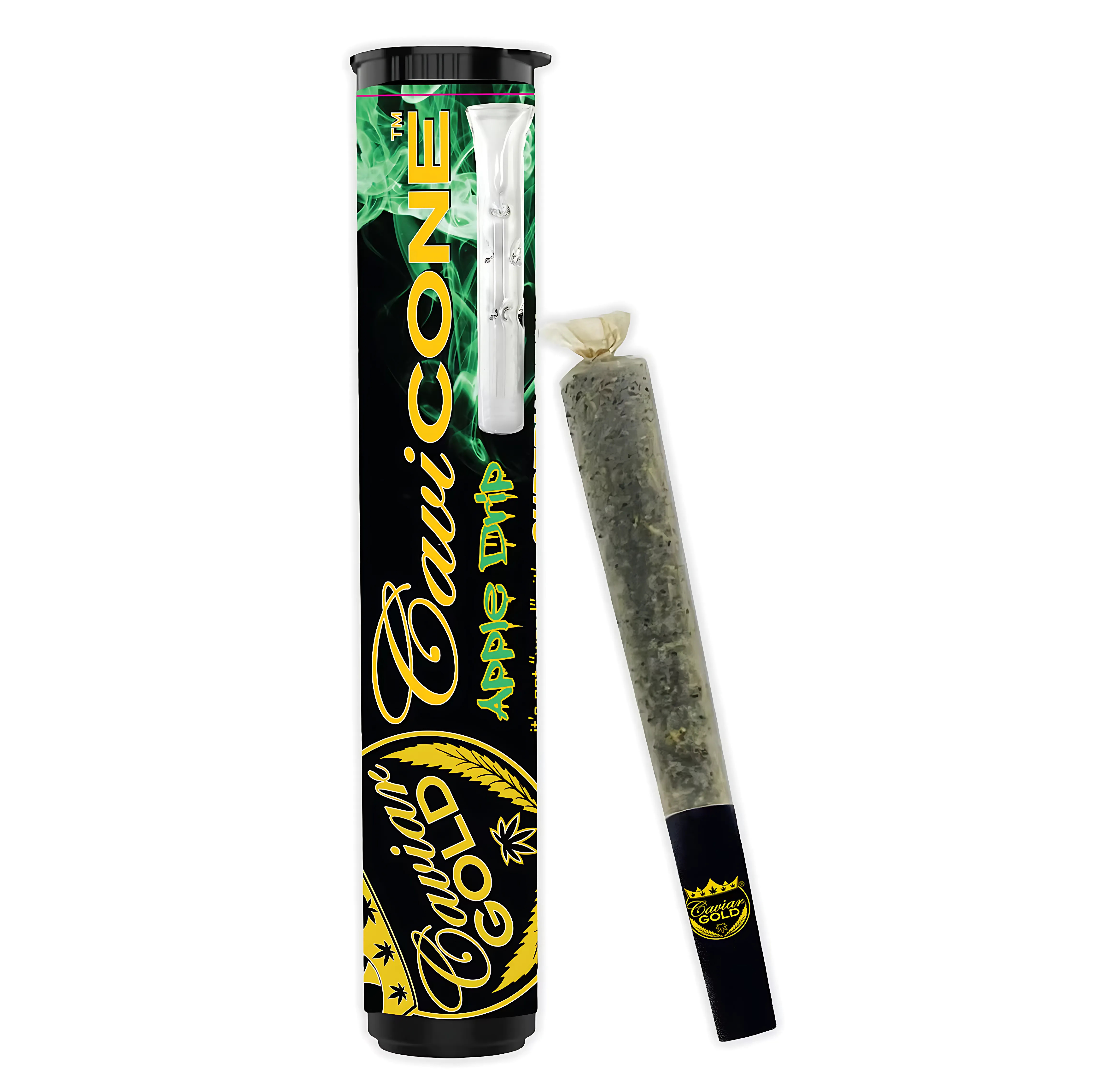 Photograph of product: Caviar Gold - Apple Drip - 1.3g Preroll infused