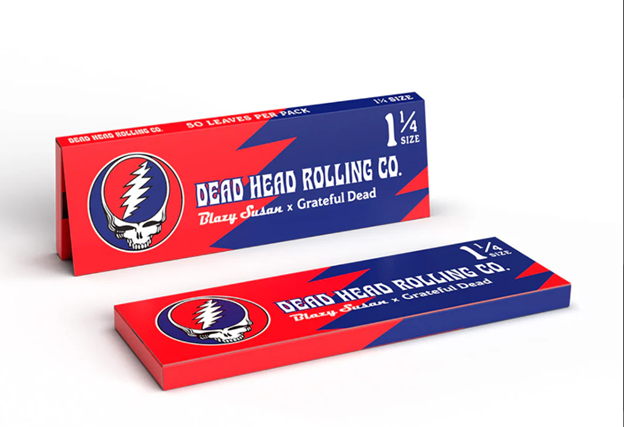 Photograph of product: Blazy Susan Dead Head Rolling Papers | 1 1/4"
