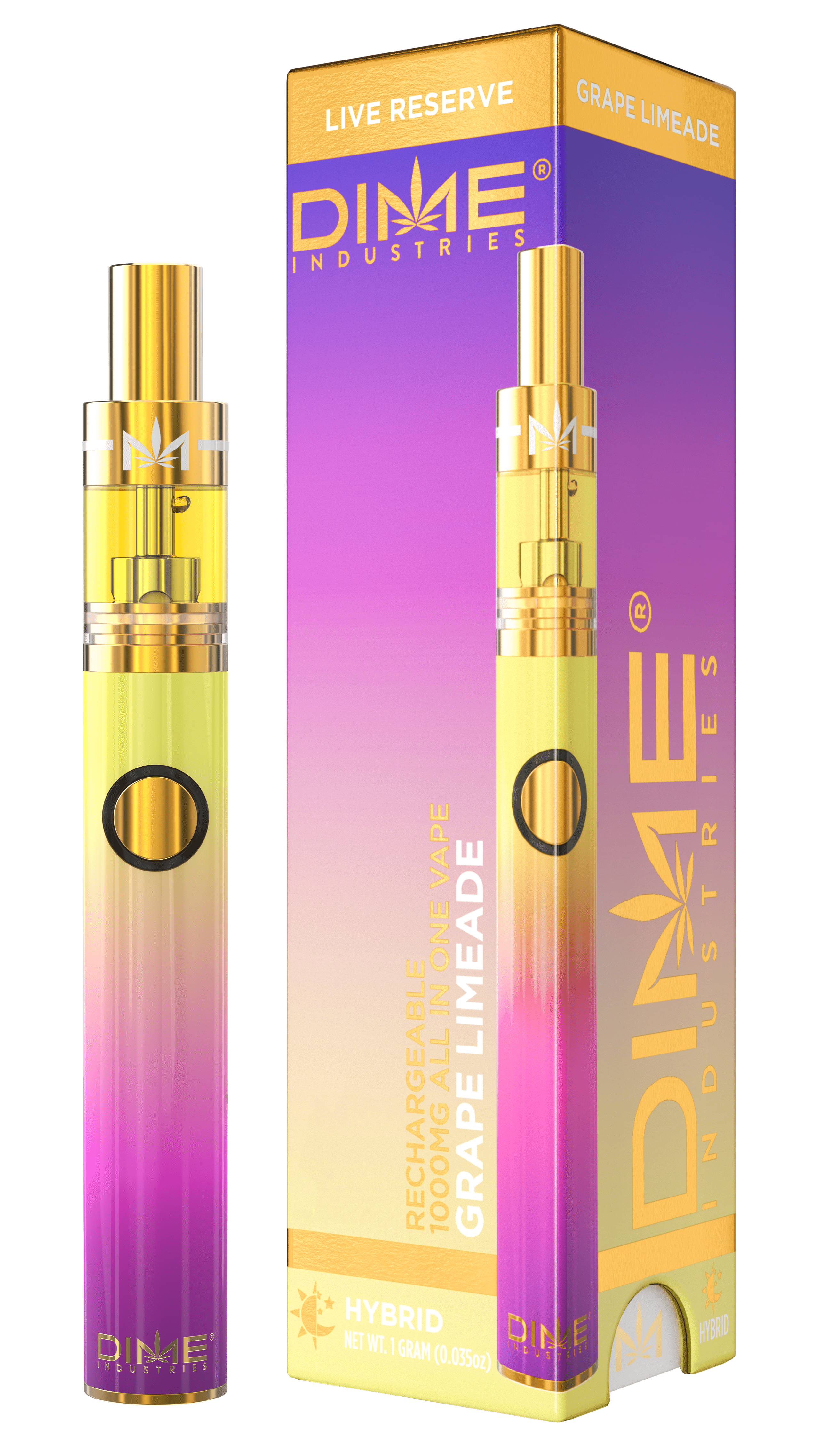 Photograph of product: DIME Live Reserve | Vape | Hybrid | Grape Limeade