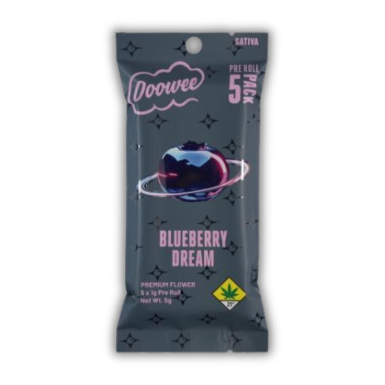 Photograph of product: Blueberry Dream 5pk / Pre Roll (Ooowee)