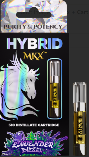 Photograph of product: MKX | Lavender Diesel | Cartridge | 1g