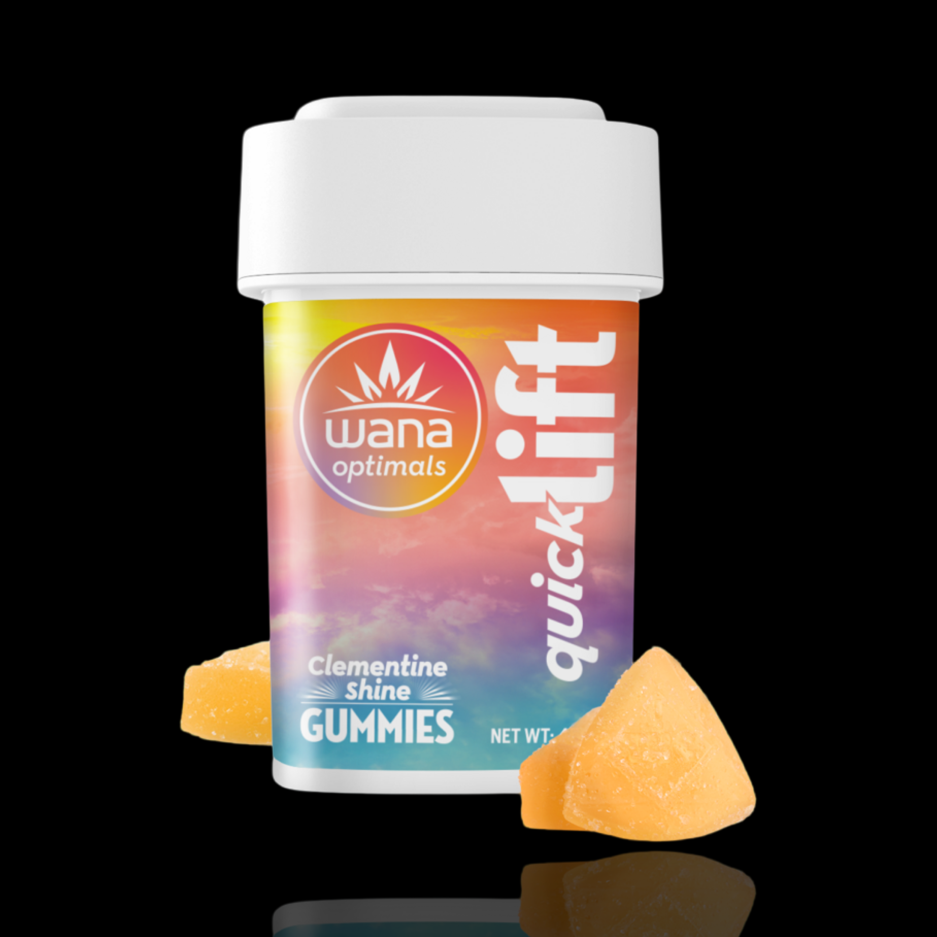 Photograph of product: Quick Lift Clementine Shine Gummies 1:1:1 TH-oui:CBG:TH-ouiV 20 Pk