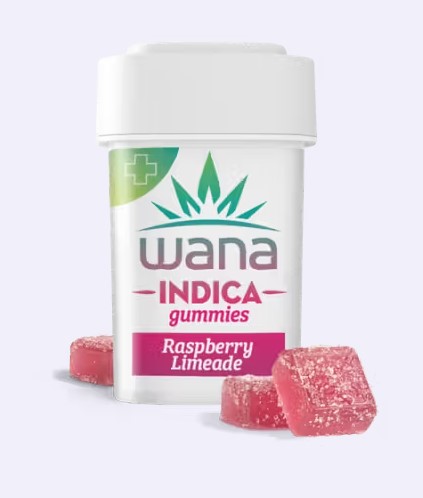 Photograph of product: Raspberry Limeade Gummies 330mg -10pk