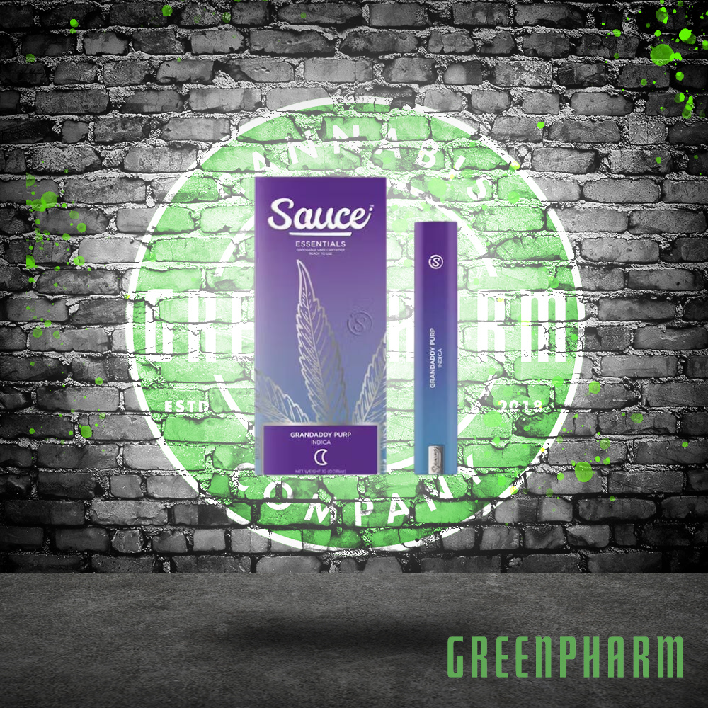 Photograph of product: Sauce Essentials Grandaddy Purp Disposable Vape
