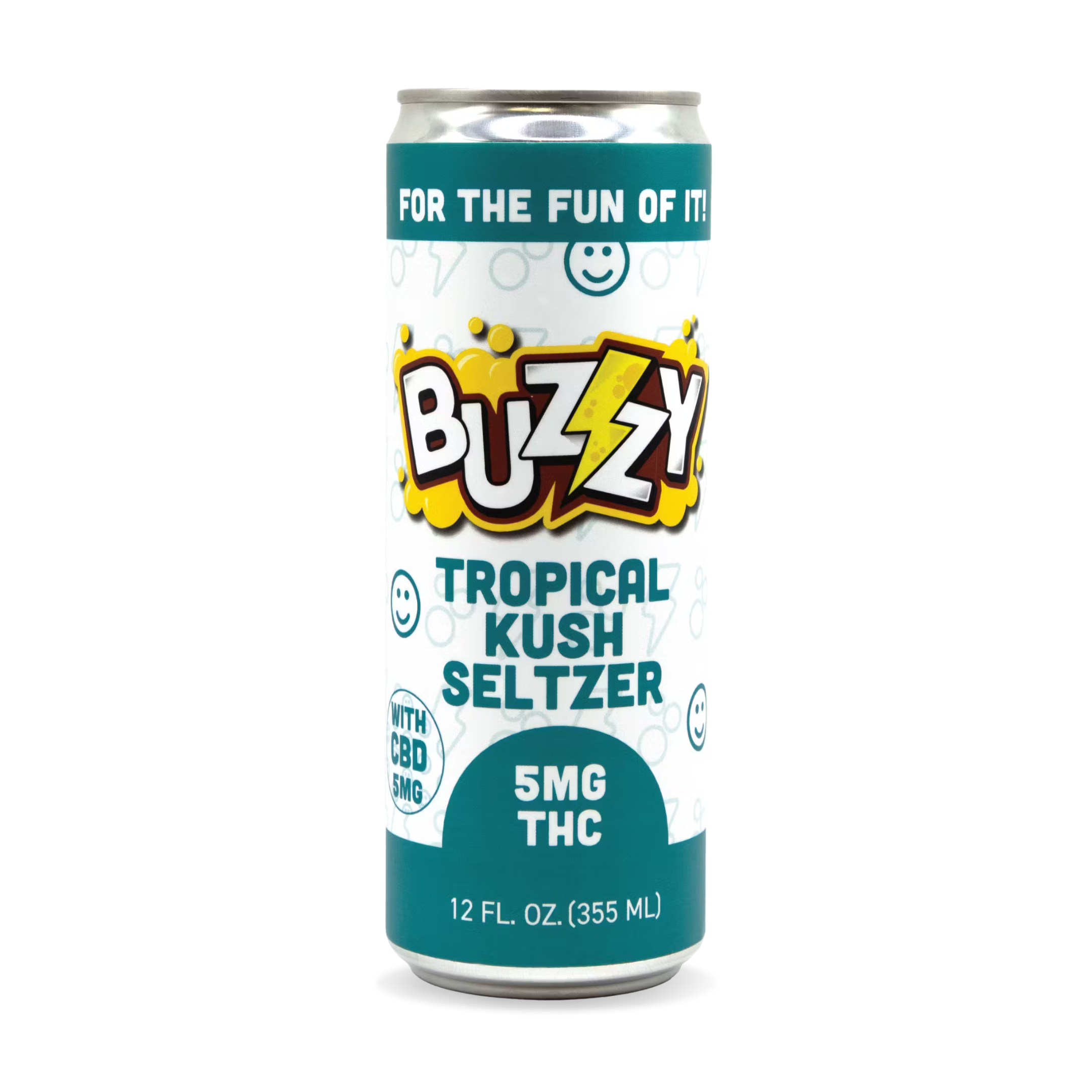 Photograph of product: 1:1 TH-oui:CBD Tropical Kush | Seltzer | 5mg