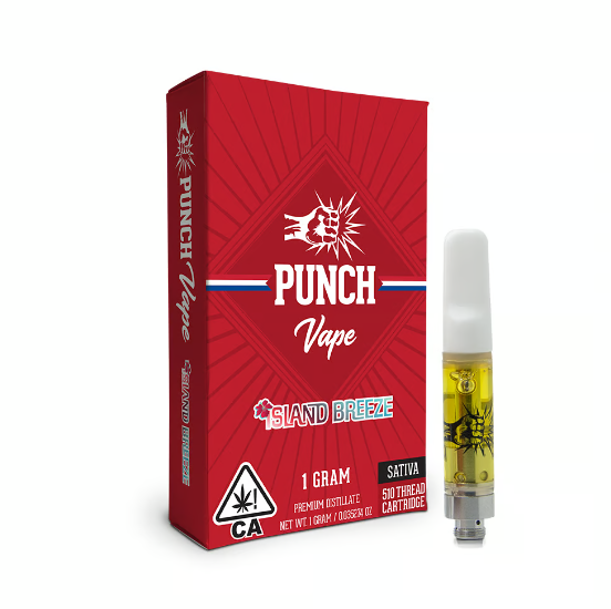 Photograph of product: Punch Extracts Island Breeze Oui'd Cartridge 1g