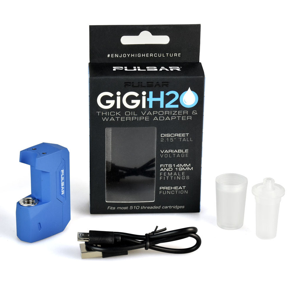 Photograph of product: Pulsar GiGi H2O 510 Battery & Water Pipe Adapter Assorted Colors 500mAh