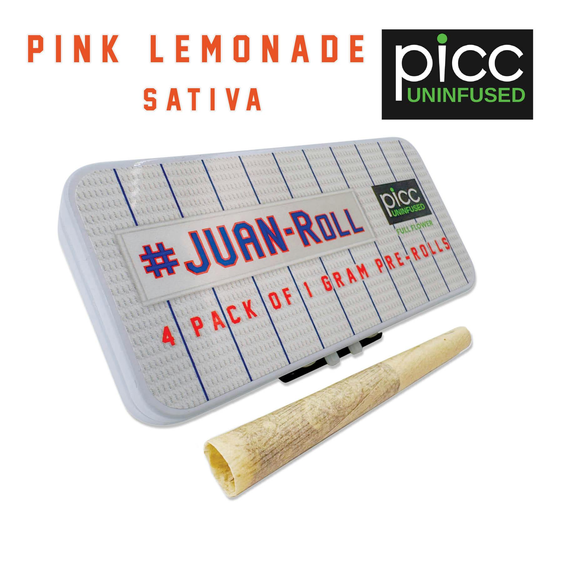 Photograph of product: #Juan-Roll- Pink Lemonade (S)- Pre-Rolls 4pk