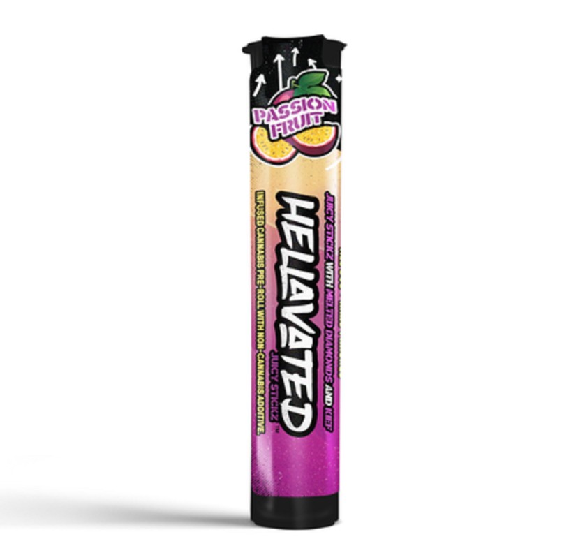 Photograph of product: Passion Fruit Juicy Stickz Infusd Pre-roll | 0.75g