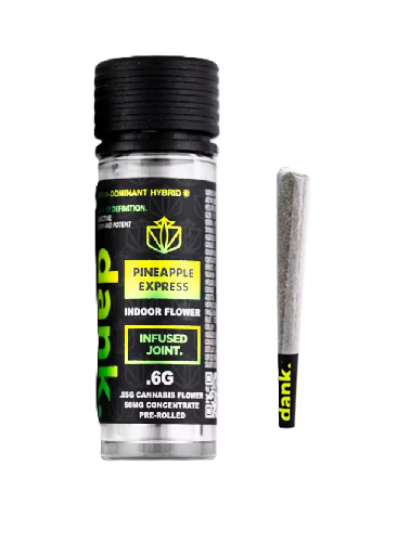 Photograph of product: Dank | Pineapple Express | Infused Indoor Flower Pre-Roll 0.6g
