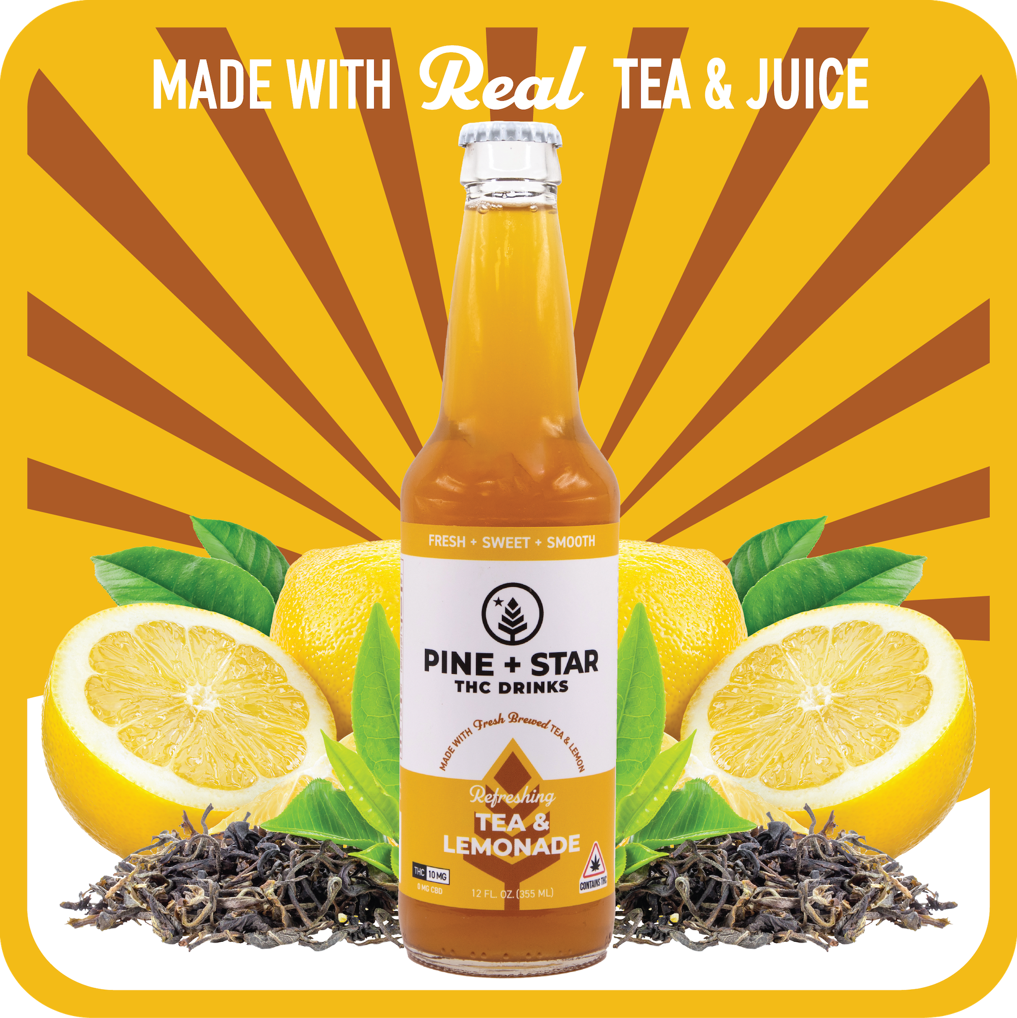 Photograph of product: Pine+Star - Tea Lemonade - 10mg
