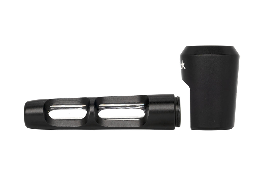 Photograph of product: Aluminum & Glass Spoon Pipe - Black