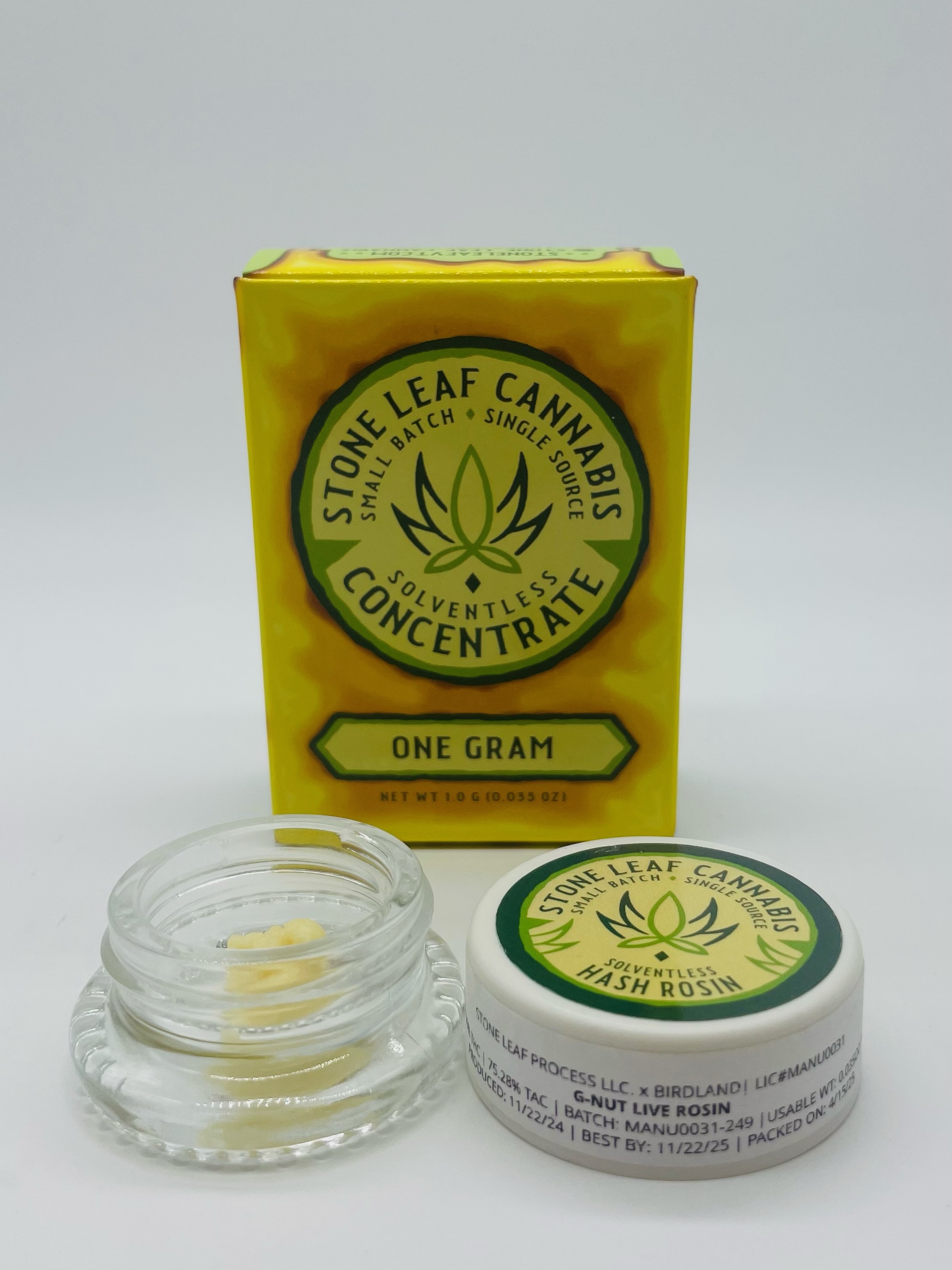Photograph of product: Stone Leaf | Pineapple Sugarcane | Live Rosin | 1g | 57.70% TH-oui