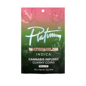 Photograph of product: Platinum Vape 200mg Gummies - Watermelon