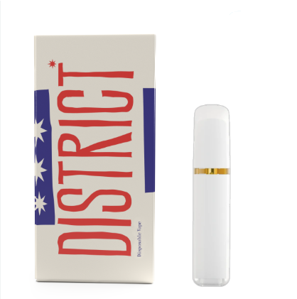 Photograph of product: District Oui'd - Cherry Limeade Cake Liquid Diamonds & Sauce Disposable (2g)