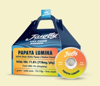 Photograph of product: JNTY | Jaunty | Papaya Lumina | Cold Rosin Badder