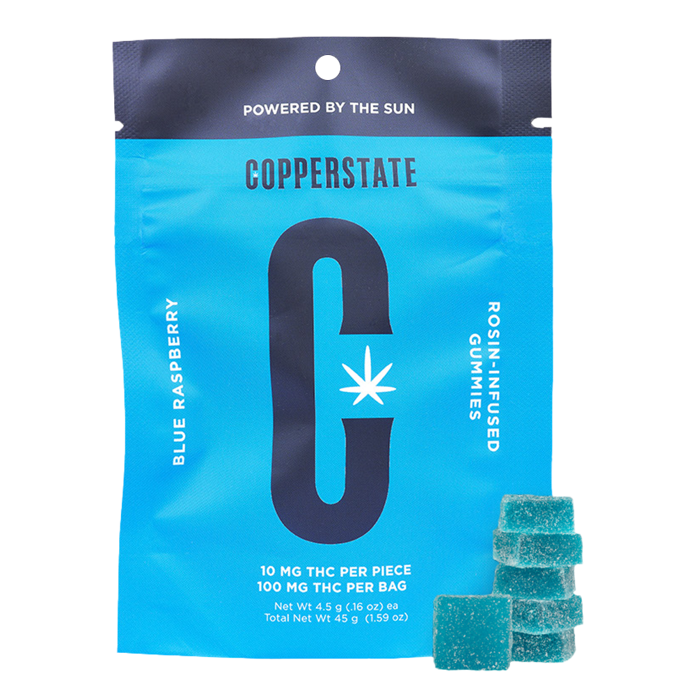 Photograph of product: Blue Raspberry Live Rosin Gummies