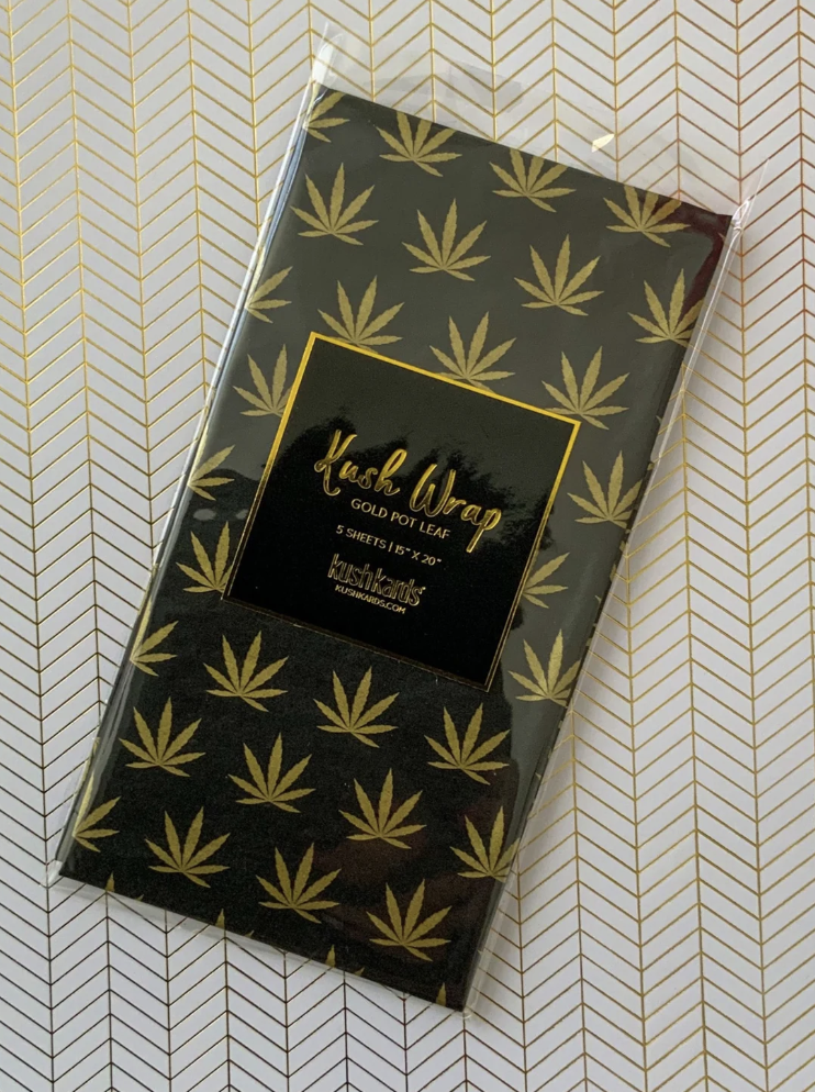 Photograph of product: KushKards | Pot Leaf Tissue/Gift Paper