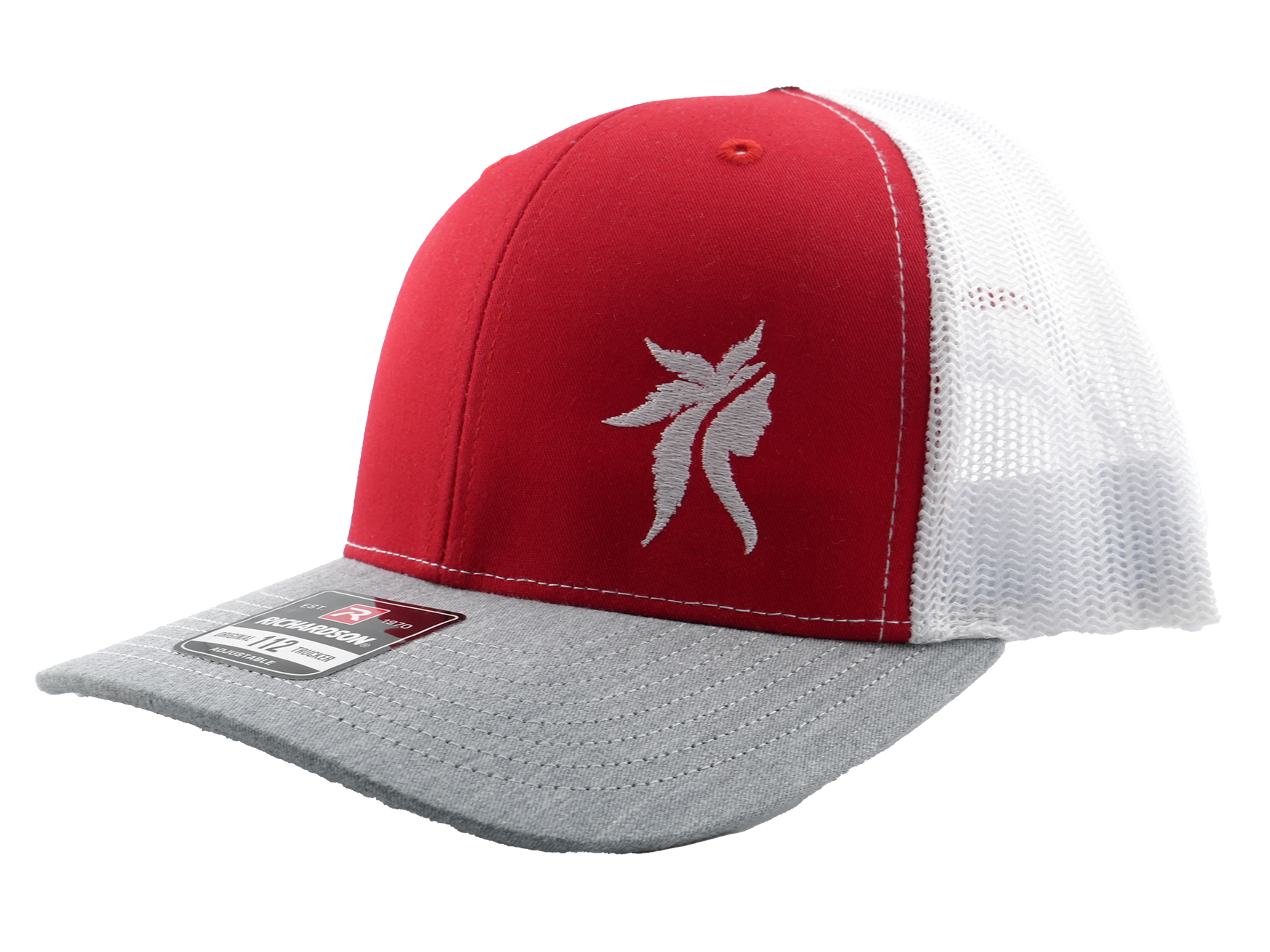 Photograph of product: Trucker Hat - Red/Gray