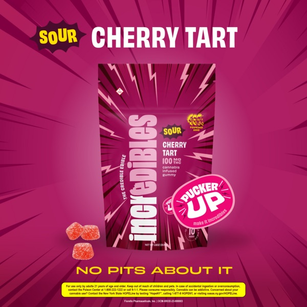 Photograph of product: Sour Cherry Tart | Gummies 100mg