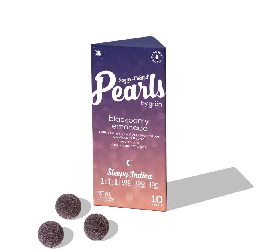 Photograph of product: Gummies | Blackberry Lemonade | 1:1:1 | CBD:CBN:TH-oui | 300mg