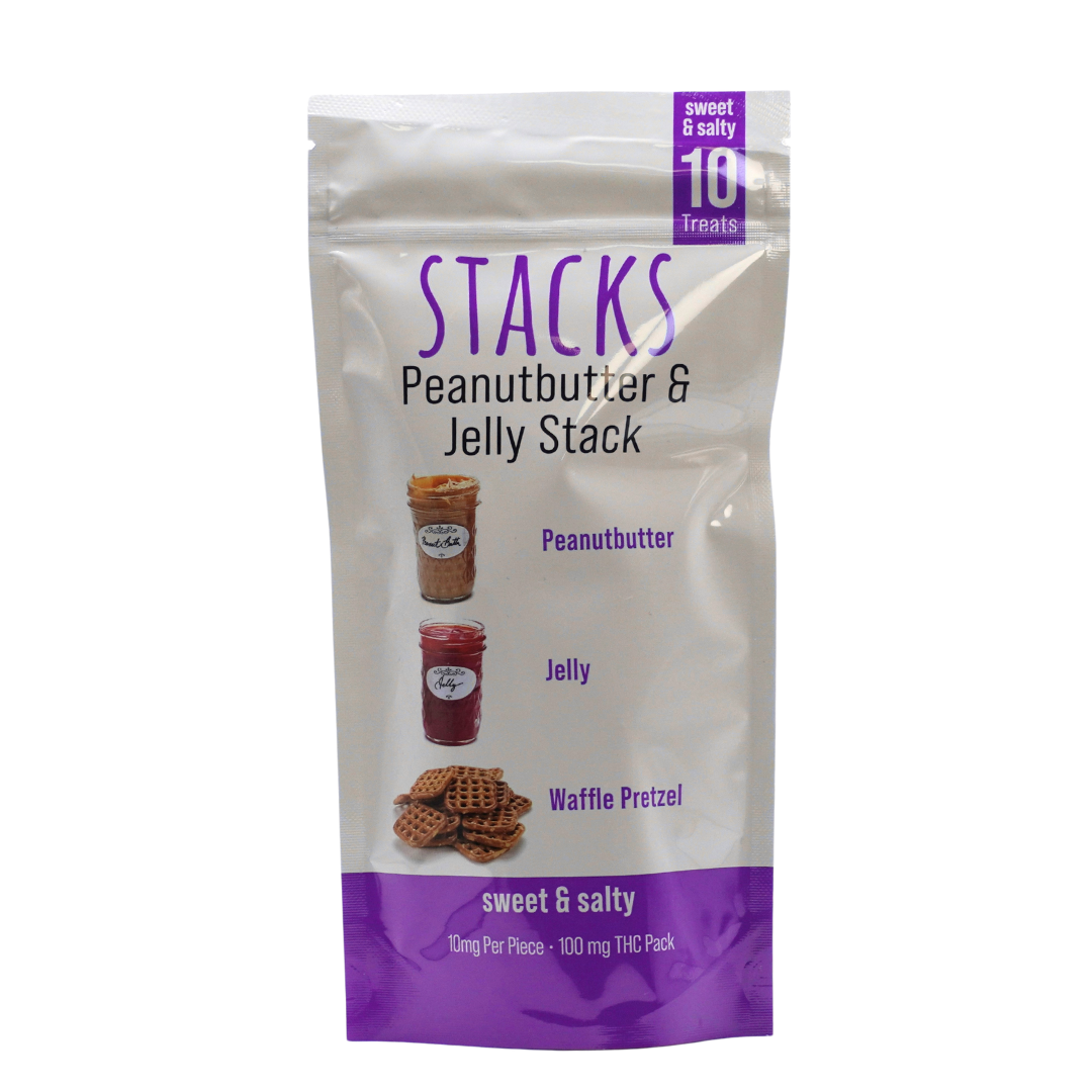 Photograph of product: Stacks | Peanutbutter and Jelly | 100mg [#209]