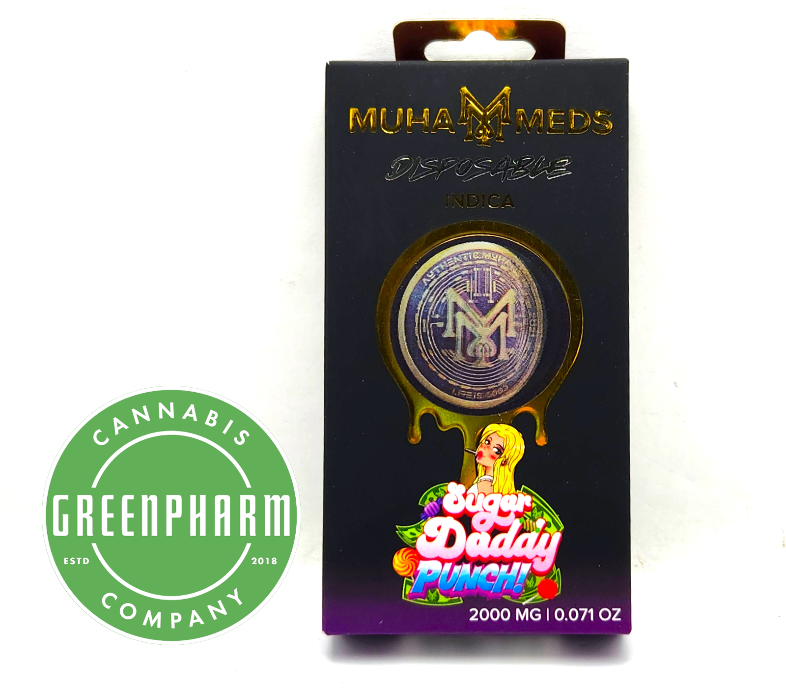 Photograph of product: Disposable Vape | Muha Meds |  Super Sour Diesel