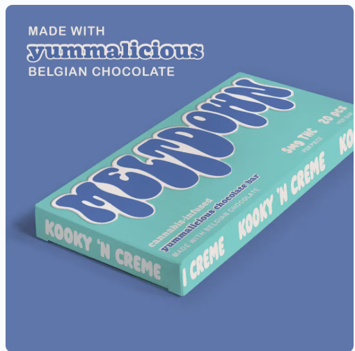 Photograph of product: Chocolate Bar - Kooky & Creme - 20 Pcs - 100mg