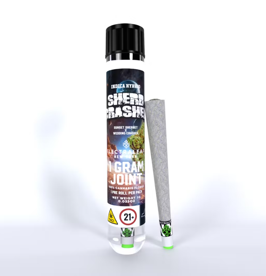 Photograph of product: Electraleaf | Sherbcrasher | Oui'd-Dominant | Pre-Roll | 1g