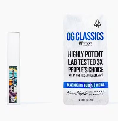 Photograph of product: Blackberry Bubba | 1g AIO OG Classic - 