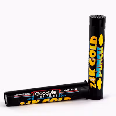 Photograph of product: GOODLYFE INFUSED PRE-ROLL | 24k GOLD PUNCH