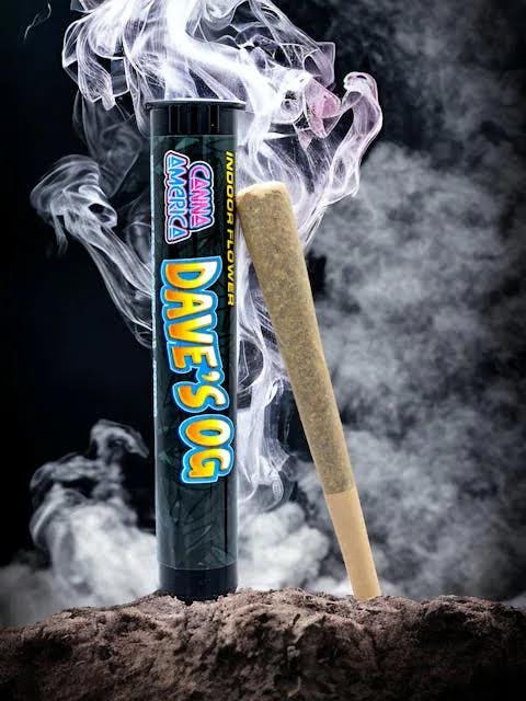 Photograph of product: Canna America - Dave's OG - 1.3G - Pre Roll