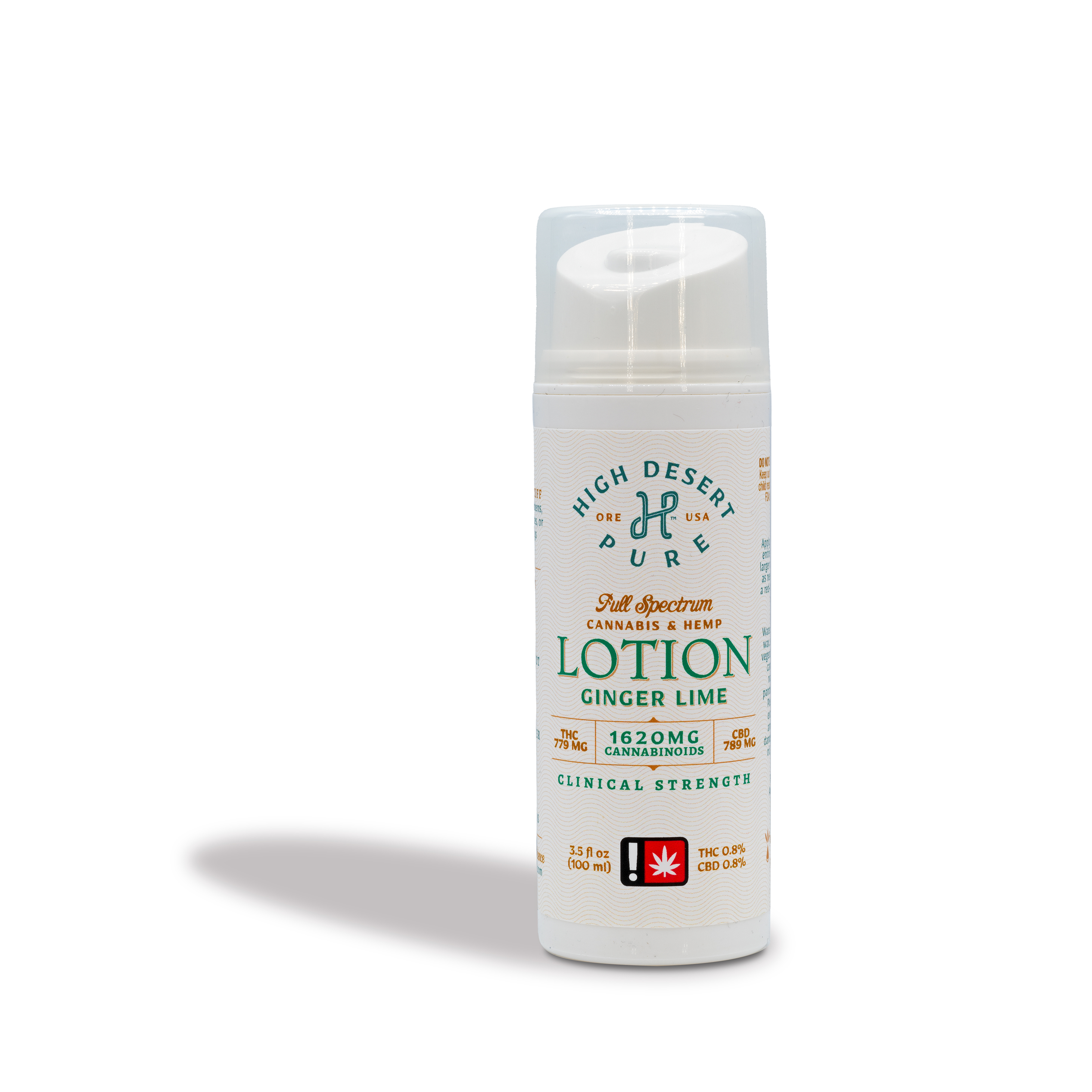 Photograph of product: High Desert Pure - Clinical Ginger Lime Lotion - 3.5oz