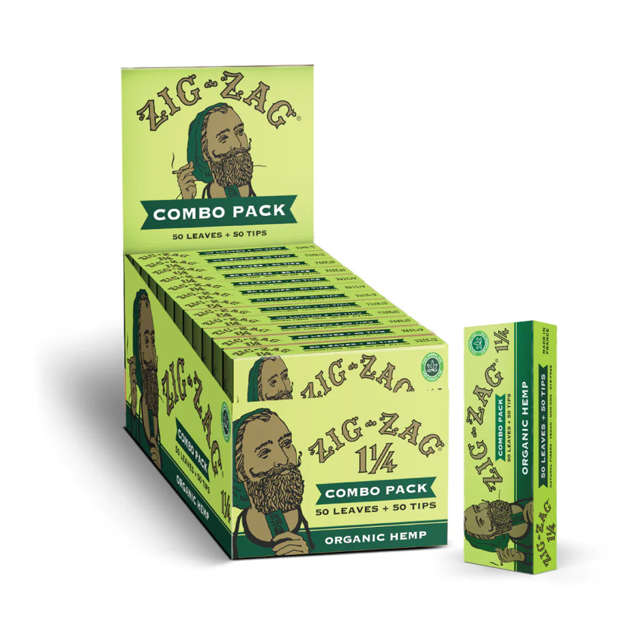 Photograph of product: Zig-Zag | Organic Hemp Papers | 1 1/4 | 50 PK
