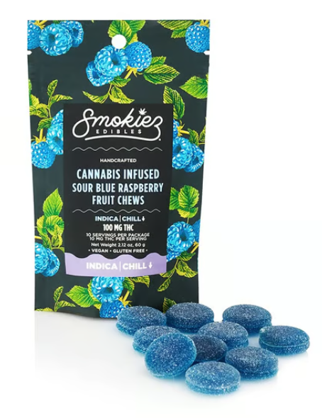 Photograph of product: Chill | Sour Blue Raspberry Chill | Gummies | 10pk/100mg