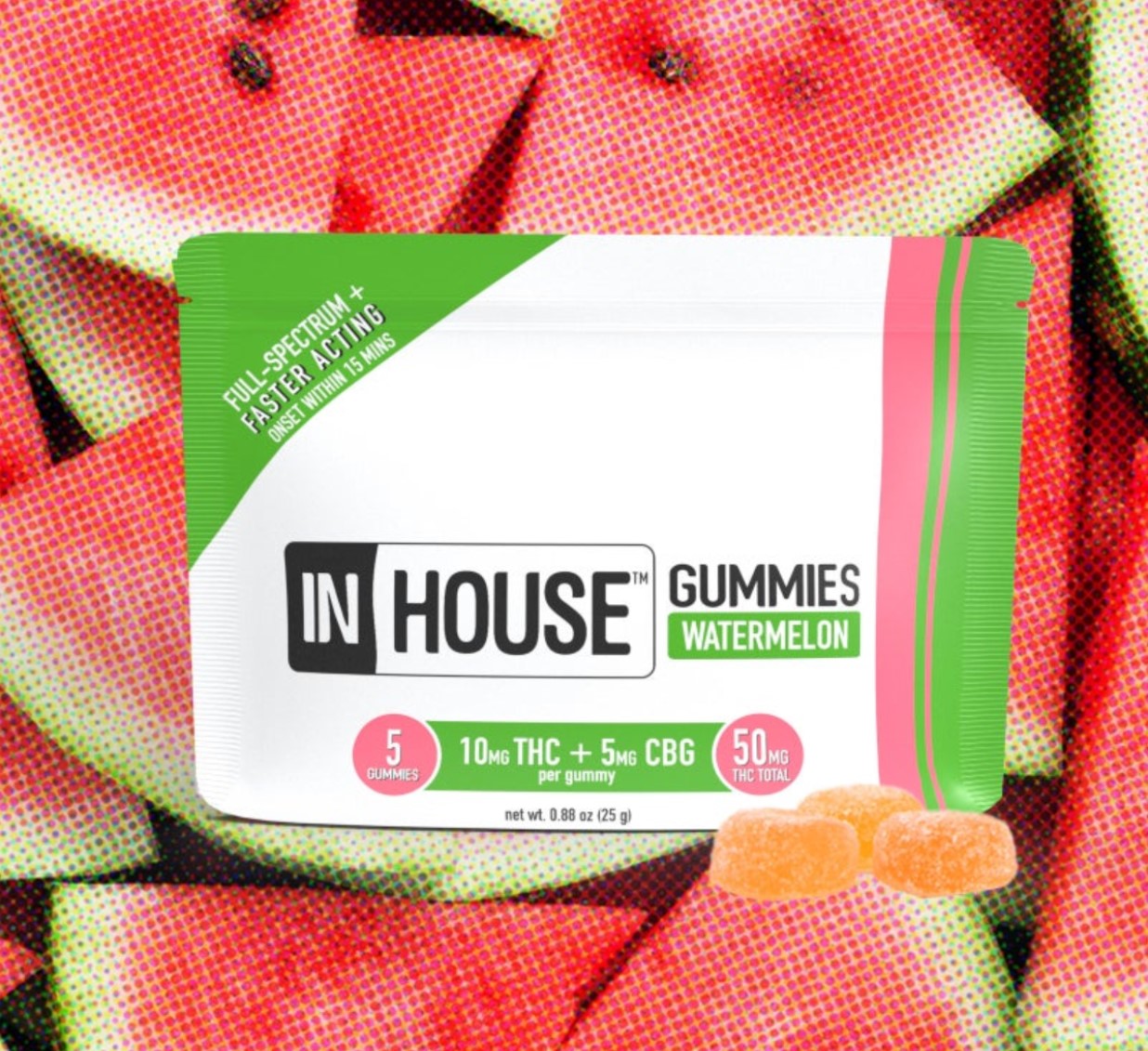 Photograph of product: Watermelon (10pk, 100mg Total)