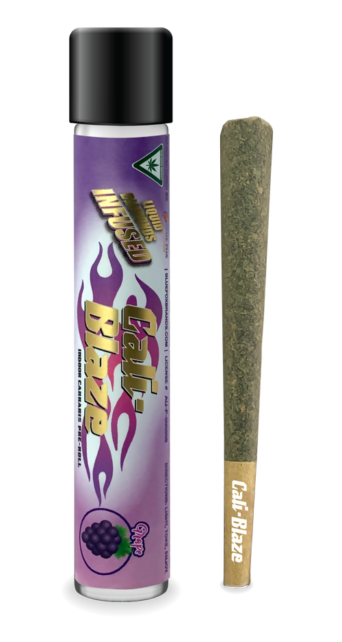 Photograph of product: Cali-Blaze | Grape | 1.2G Liquid Diamond Infused Pre-Roll