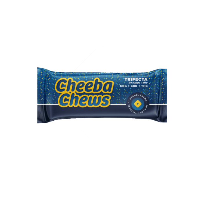 Photograph of product: MEDICAL CARD REQUIRED** Cheeba Chews Trifecta 1:1:1 Caramel Taffy