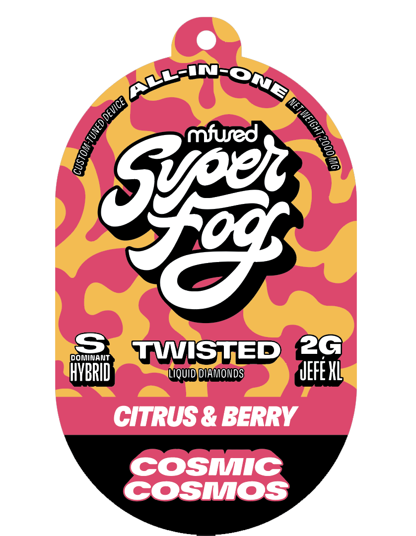 Photograph of product: MFUSED - TWISTED JEFE XL - DISPOSABLE DIAMONDS - 2G - COSMIC COSMOS - Oui'd HYBRID